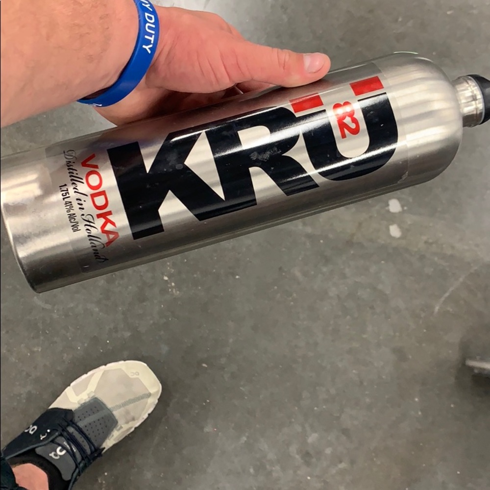 Kru 82 Vodka stainless steel bottle